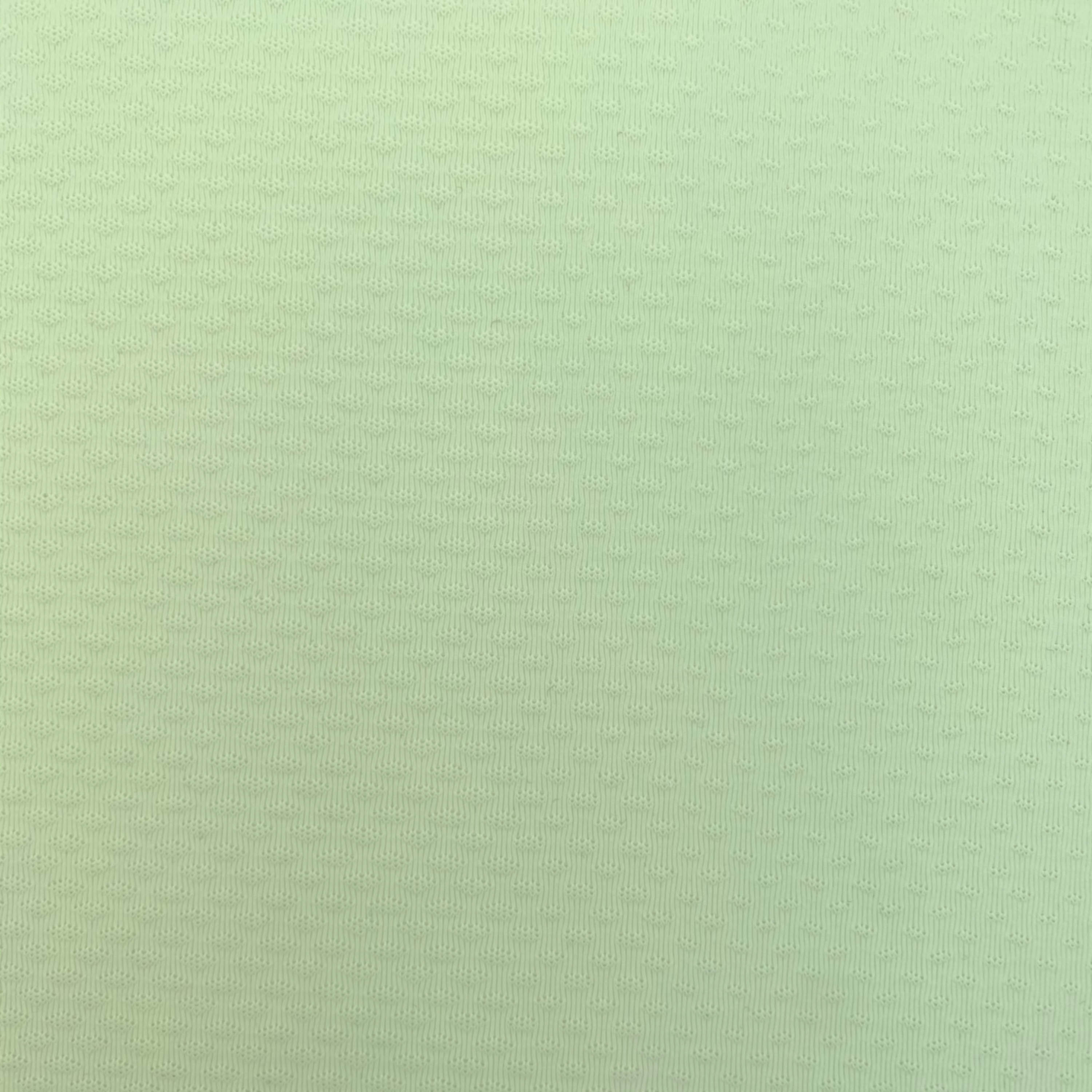 نسيج جيرسي واحد شبكي أخضر شاحب